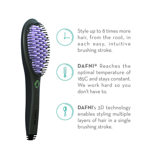 Dafni Original Hair Straightening Ceramic Brush - Tamidly.com